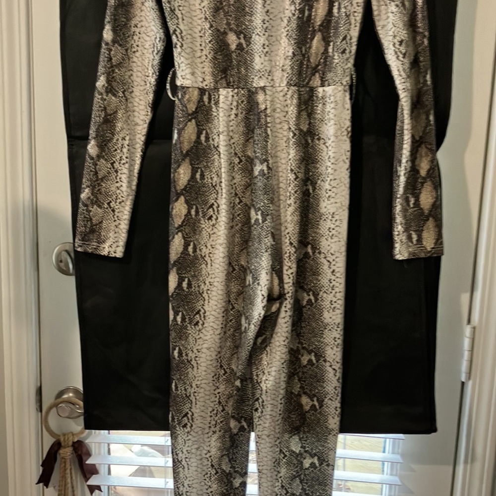 Snake Print Jumpsuit - Picture 10 of 11